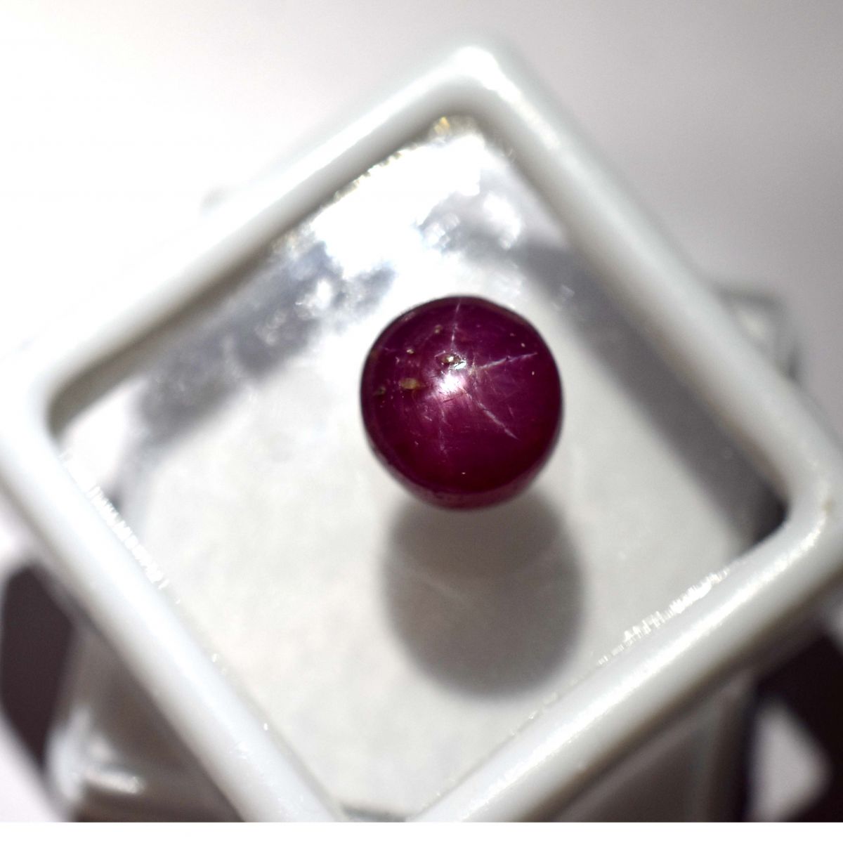 Star Ruby High Grade Quality 6.25 Carat Natural Red Round Cut CERTIFIED Gemstone