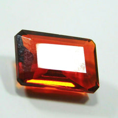 6 Ct Natural Sapphire Gemstone Certified Orange Emerald Shape STUNNING Gems AA+