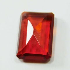 6 Ct Natural Sapphire Gemstone Certified Orange Emerald Shape STUNNING Gems AA+