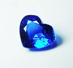 8 Ct NATURAL Tanzanite Loose Gemstone CERTIFIED Blue HEART Shape