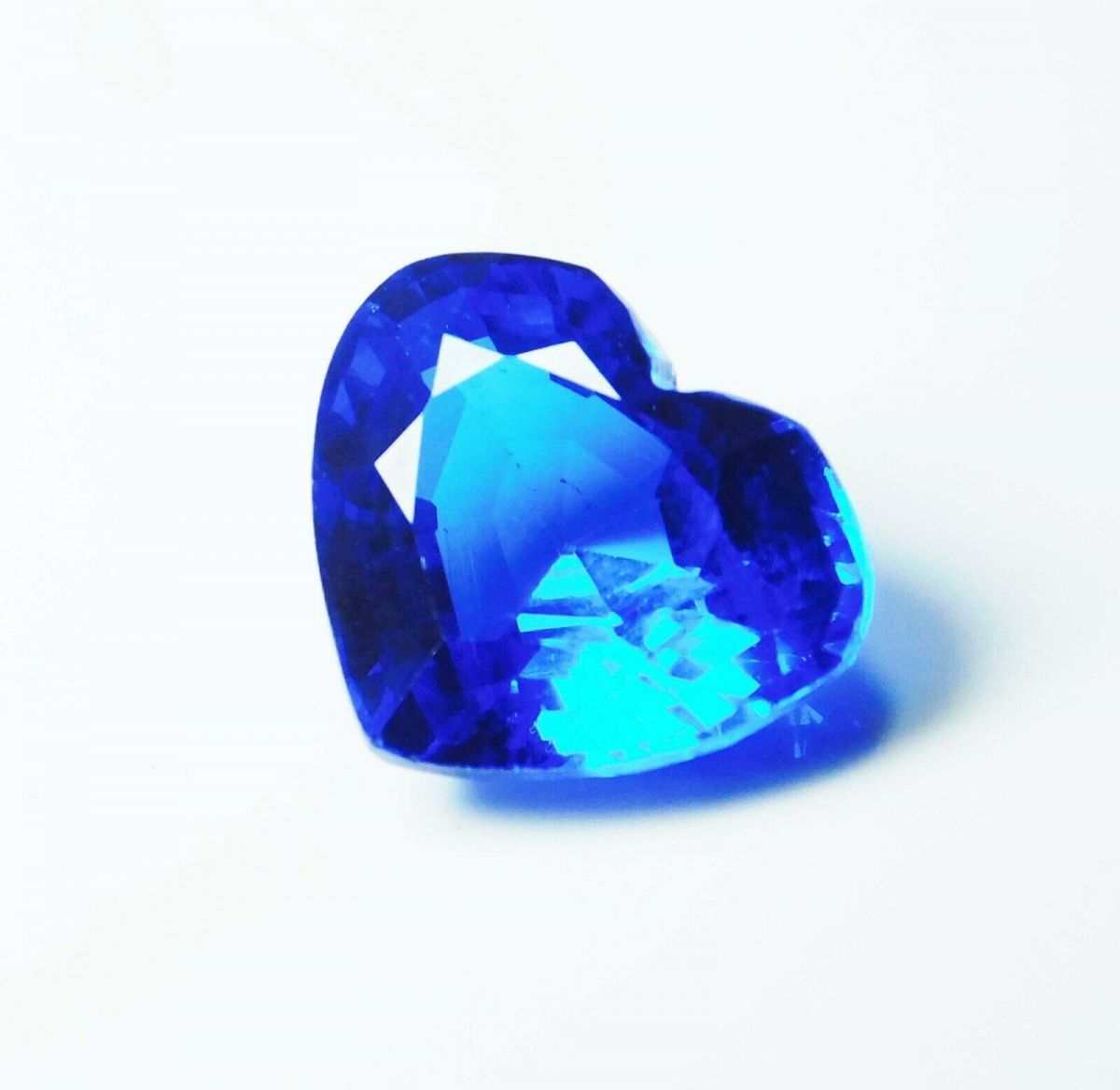 8 Ct NATURAL Tanzanite Loose Gemstone CERTIFIED Blue HEART Shape