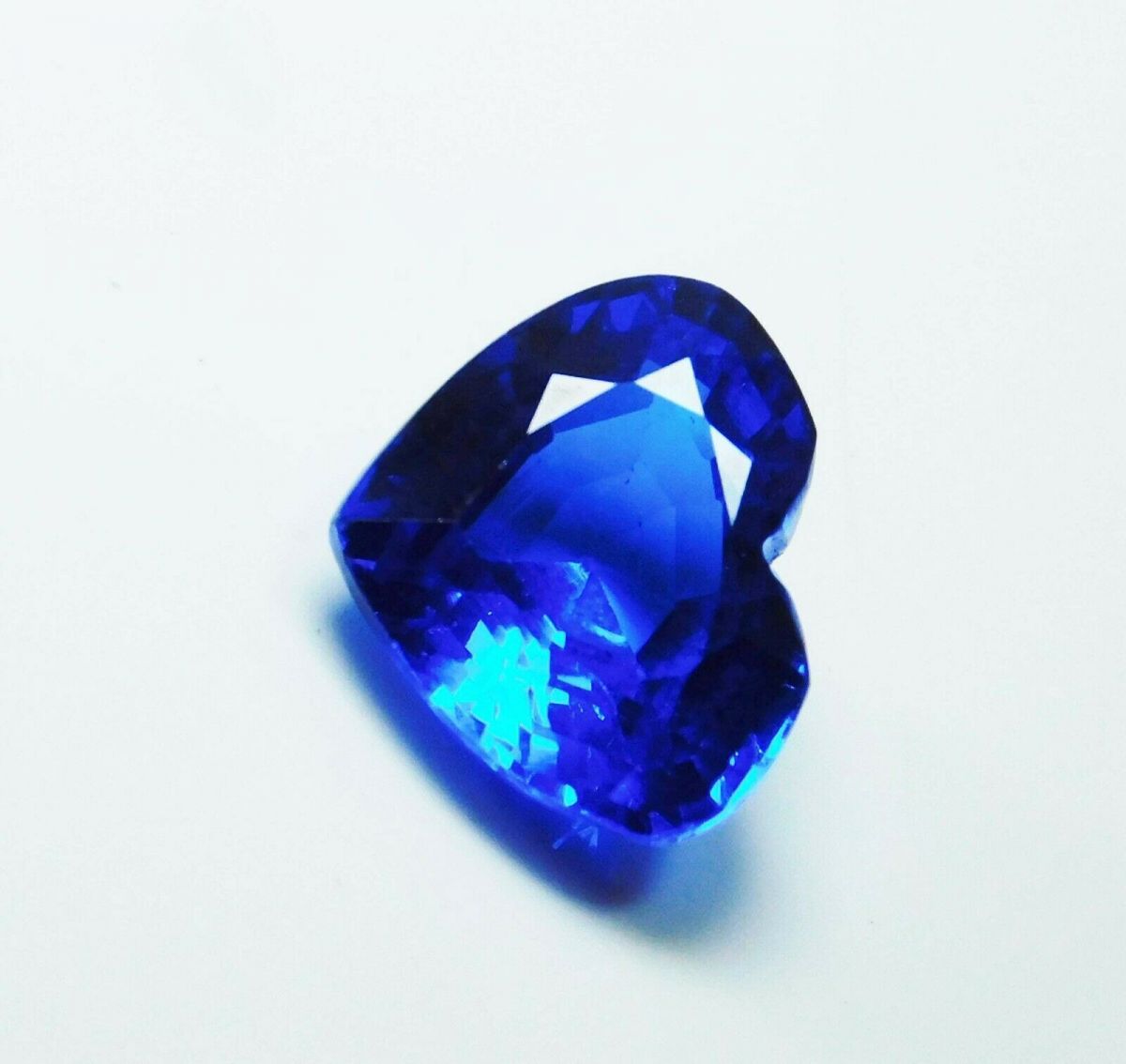 8 Ct NATURAL Tanzanite Loose Gemstone CERTIFIED Blue HEART Shape