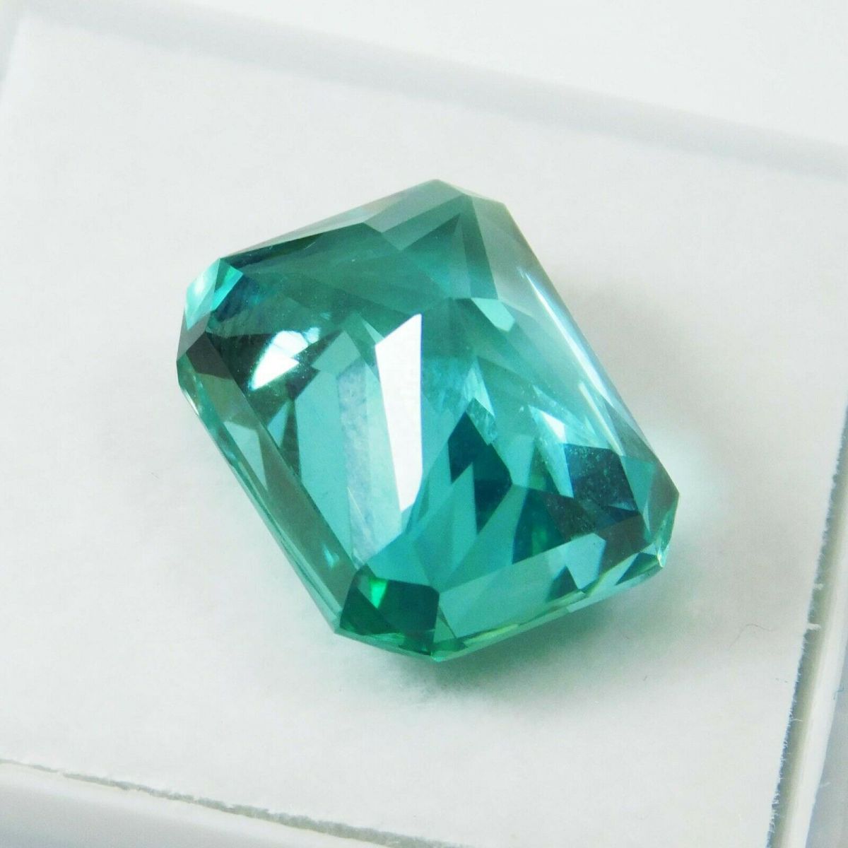 12.56 Ct Natural GRANDIDIERITE Bluish Green CERTIFIED Gemstone Emerald Shape