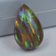 Natural Opal 6.10 Ct Pear Cut Multi-Color Loose Gemstone CERTIFIED