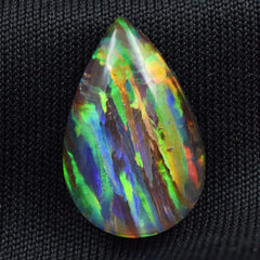 Natural Opal 6.10 Ct Pear Cut Multi-Color Loose Gemstone CERTIFIED