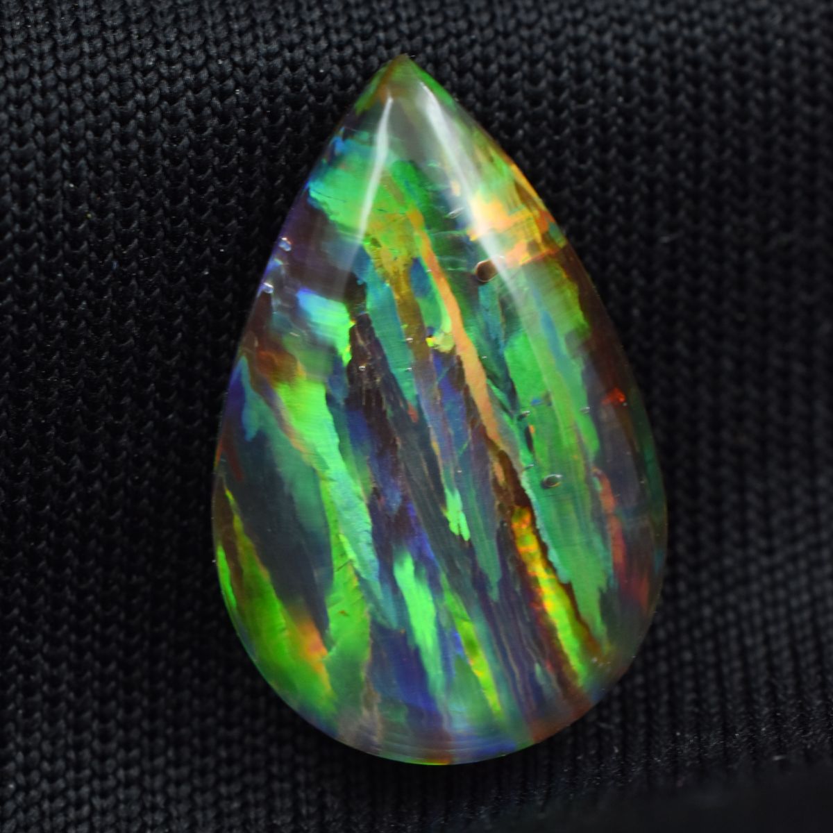 Natural Opal 6.10 Ct Pear Cut Multi-Color Loose Gemstone CERTIFIED