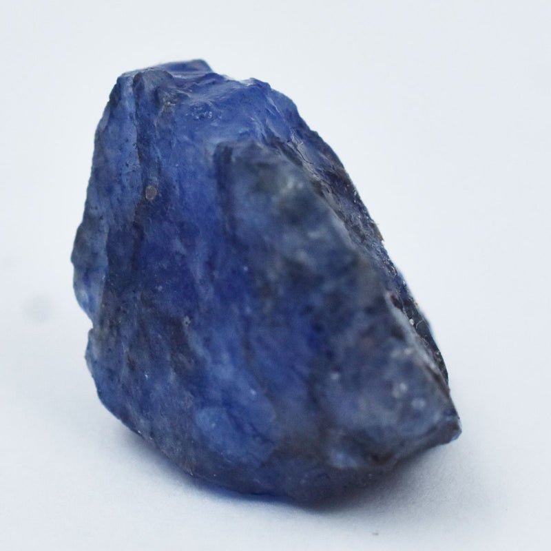 Blue Sapphire 22.55 Ct Rough Gemstone close up detail image