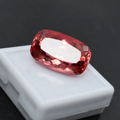 21.00 Ct NATURAL Loose Gemstone Padparadscha Sapphire Cushion Cut CERTIFIED