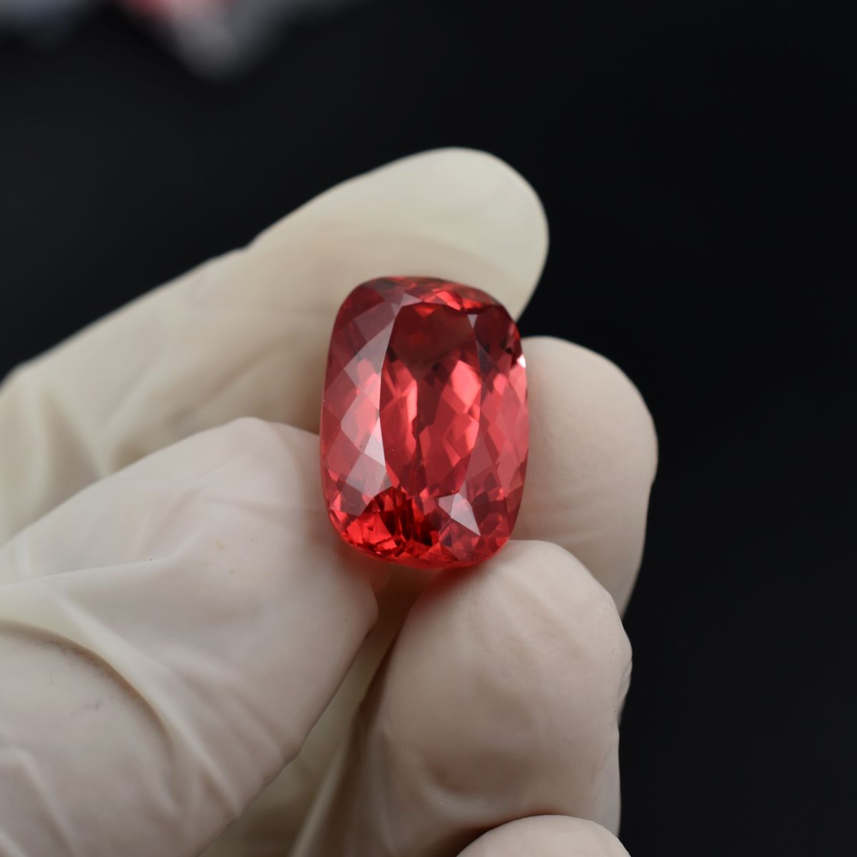 21.00 Ct NATURAL Loose Gemstone Padparadscha Sapphire Cushion Cut CERTIFIED