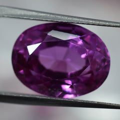 Ceylon Sapphire Pink Oval Cut 10.05 Carat Natural CERTIFIED Loose Gemstone