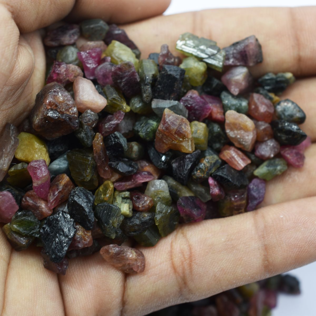 Rare Find Huge Uncut Mix Tourmaline 300.93 Ct Natural Rough with Certification