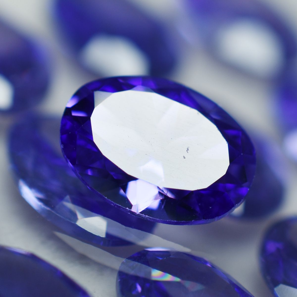 Oval Cut Purple 7x5 mm 9 Pcs Natural Untreated Tanzanite CERTIFIED Gemstone