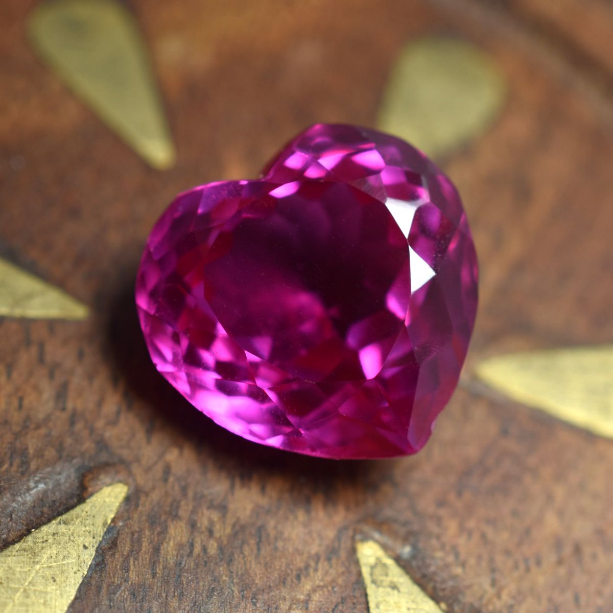 10.30 Ct Natural Loose Gemstone Pink Red Ruby Heart Cut CERTIFIED