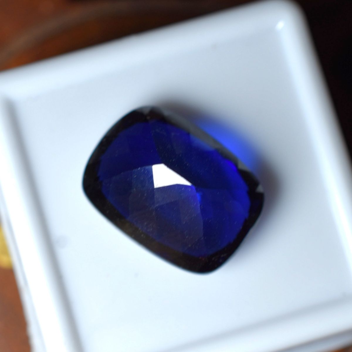 Blue Tanzanite Natural Cushion Shape 12.05 Ct CERTIFIED Loose Gemstone