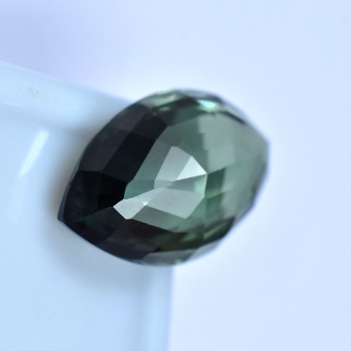 Deep Green Sapphire 6.80 Ct Natural CERTIFIED Loose Gemstone Marquise Cut