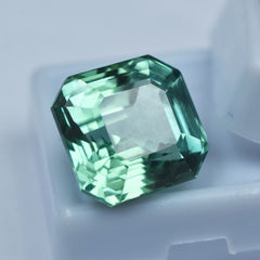 22.25 Ct Natural Montana Bluish Green Sapphire CERTIFIED Emerald Loose Gemstone.