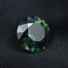 Deep Green Grandidierite 5.20 Carat Natural Round Cut CERTIFIED Loose Gemstone.