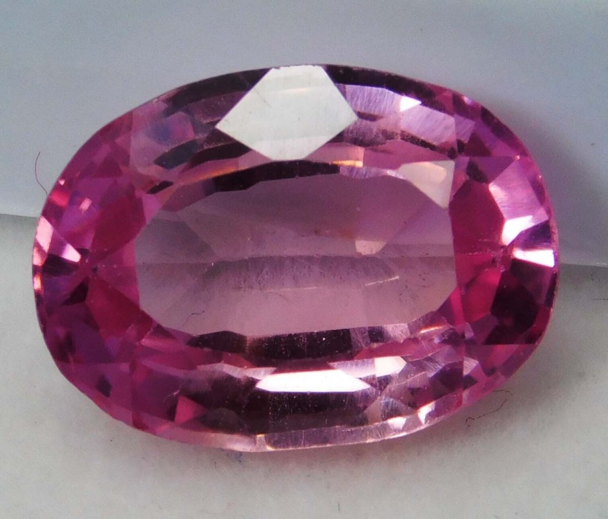 Finest Quality, Natural PINK Sapphire Oval Cut 6.57 Ct CERTIFIED Loose Gemstone