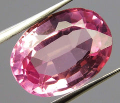 Finest Quality, Natural PINK Sapphire Oval Cut 6.57 Ct CERTIFIED Loose Gemstone