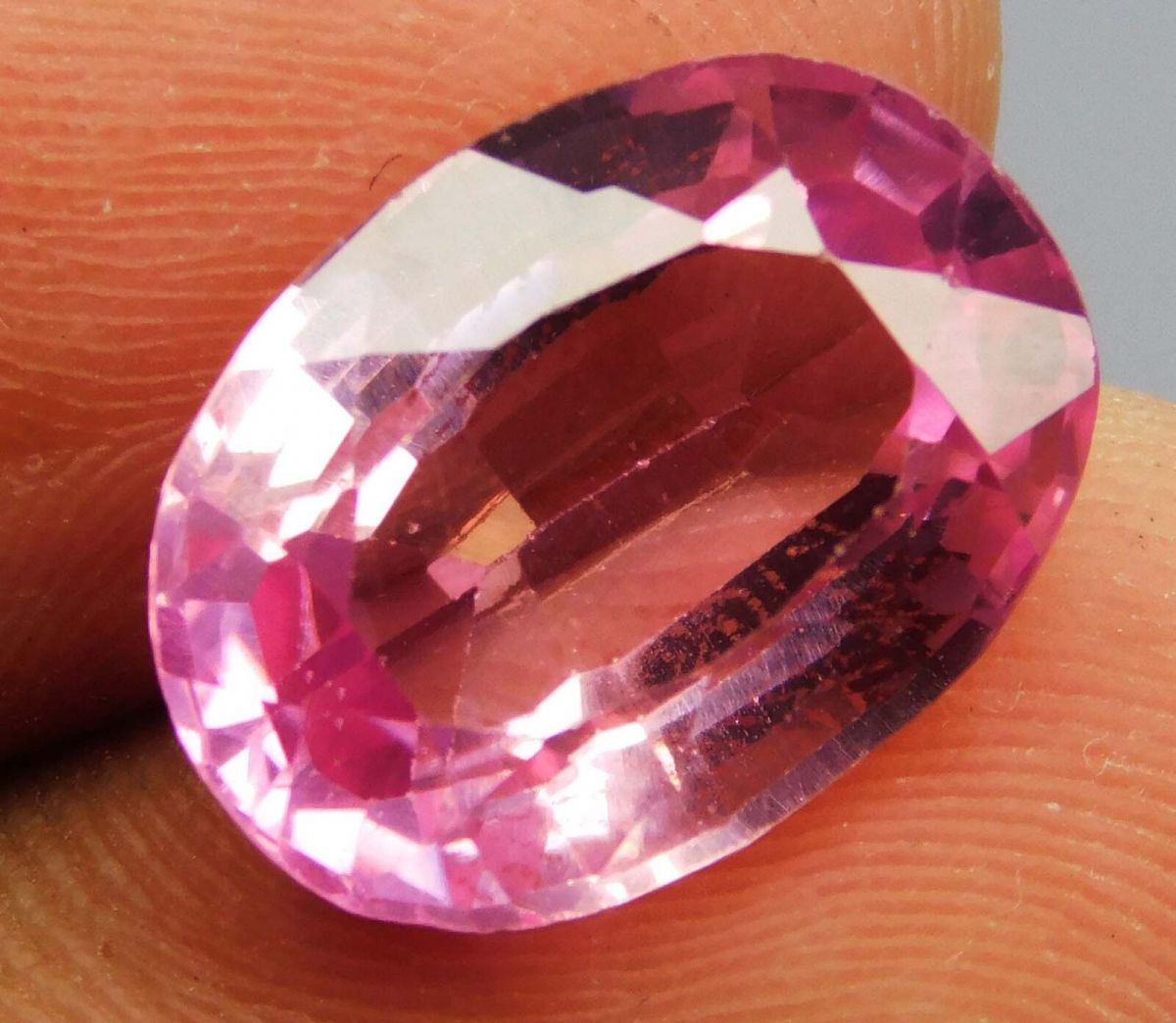 Finest Quality, Natural PINK Sapphire Oval Cut 6.57 Ct CERTIFIED Loose Gemstone