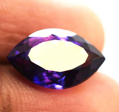 Natural Loose Gemstone PURPLE TANZANITE Marquise Shape 7.30 Ct CERTIFIED