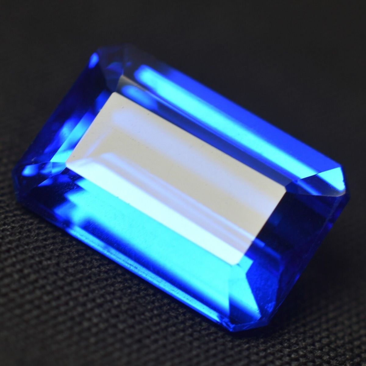 NATURAL Tanzanite Blue 10.23 Ct Emerald Cut CERTIFIED Loose Gemstone