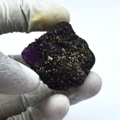 Natural Purple Sapphire Earth Mined 187 Ct Uncut Rough CERTIFIED Loose Gemstone