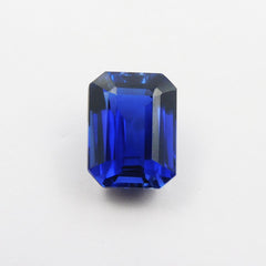 Emerald Cut Blue Tanzanite CERTIFIED 9.50 Ct Natural Loose Gemstone