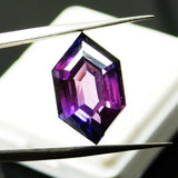 7.65 Carat Natural Color Changing Sapphire Loose Gemstone CERTIFIED Fancy Cut