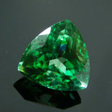 Natural Green Montana Sapphire 8 Ct Loose Gemstone CERTIFIED Trillion Cut