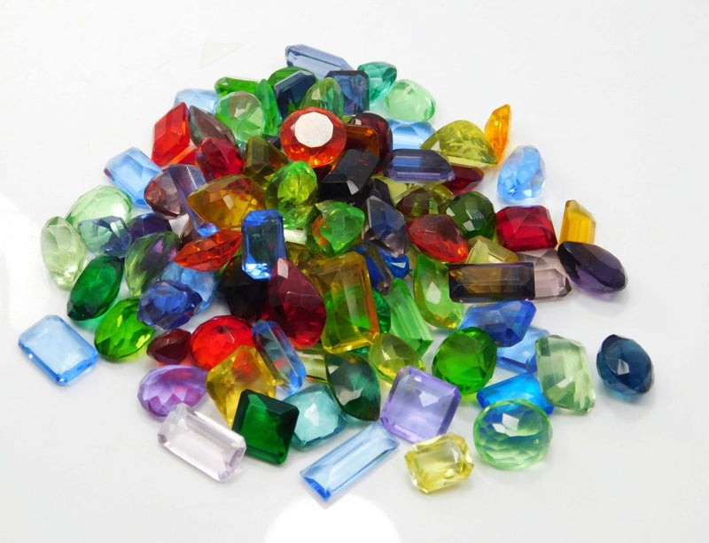AA+ Mix Color Topaz Lab-Created Loose Gemstones - certificate and documentation