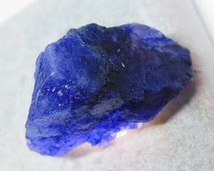 Natural Blue Sapphire 68 Carat Dyed Rough CERTIFIED Loose Gemstone