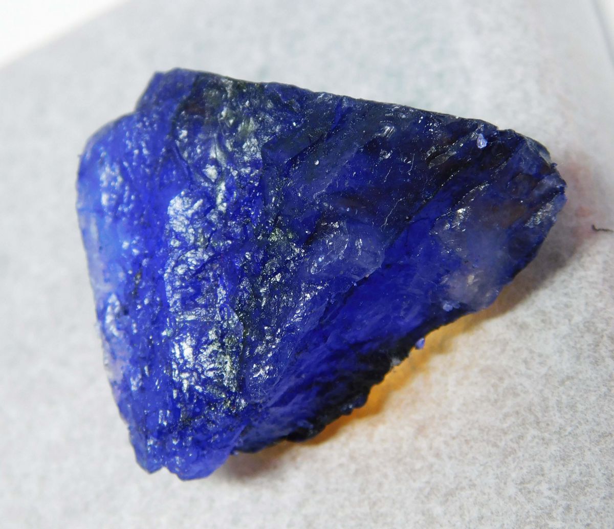 Natural Blue Sapphire 68 Carat Dyed Rough CERTIFIED Loose Gemstone