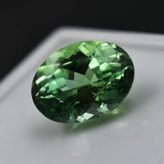 Natural Montana Bluish Green 11.65 Ct Sapphire Oval Cut CERTIFIED Loose Gemstone