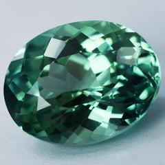 12.10 Ct Oval Cut Bluish Green CERTIFIED Natural Montana Sapphire Loose Gemstone