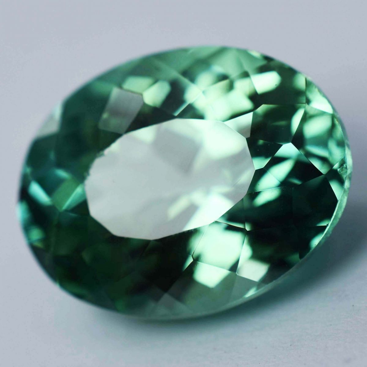 12.10 Ct Oval Cut Bluish Green CERTIFIED Natural Montana Sapphire Loose Gemstone