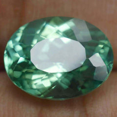 12.10 Ct Oval Cut Bluish Green CERTIFIED Natural Montana Sapphire Loose Gemstone