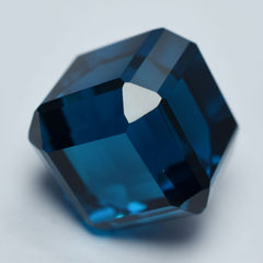 A++ CERTIFIED 52.45 Ct Loose Gemstone Big Size Rare Teal Sapphire Cube Cut