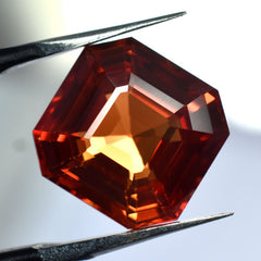 11.35 Ct Natural ORANGE Ceylon Sapphire Cushion Cut Loose Gemstone CERTIFIED