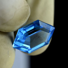 10.25 Ct Natural CERTIFIED Rare Fancy Cut Blue Loose Gemstone Ceylon Sapphire.