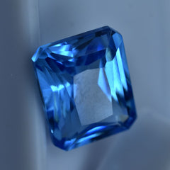 10.30 Ct Natural Best Blue Sapphire Rare Emerald Cut CERTIFIED Loose Gemstone