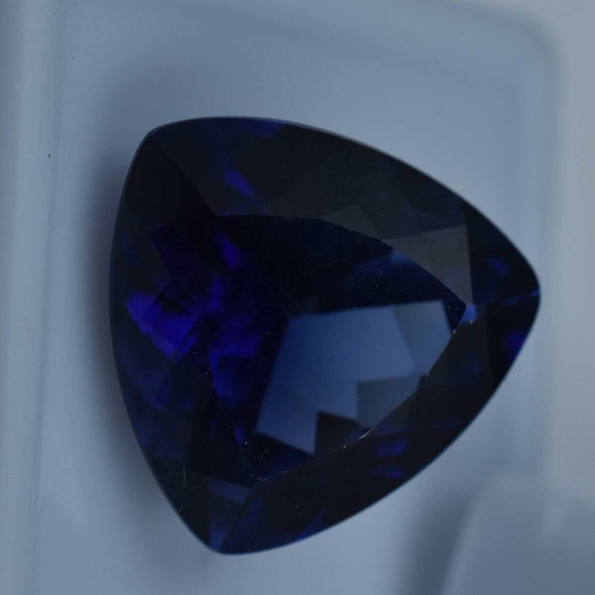 12.10 Ct Natural CERTIFIED Loose Gemstone Dark Blue Tanzanite Best Trillion Cut.