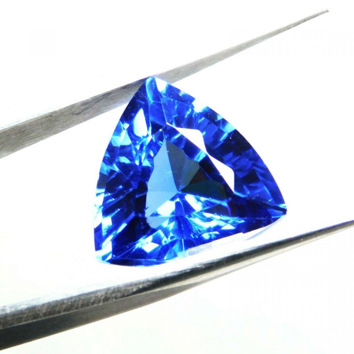 8 Ct Natural Blue Tanzanite Certified Loose Gemstones Trillion Shape