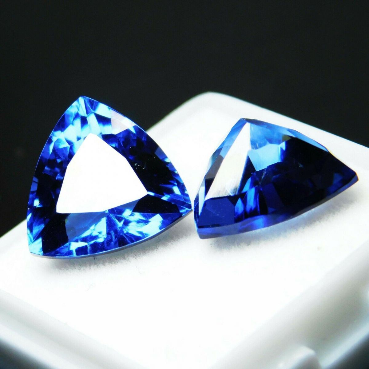 8 Ct Natural Blue Tanzanite Certified Loose Gemstones Trillion Shape