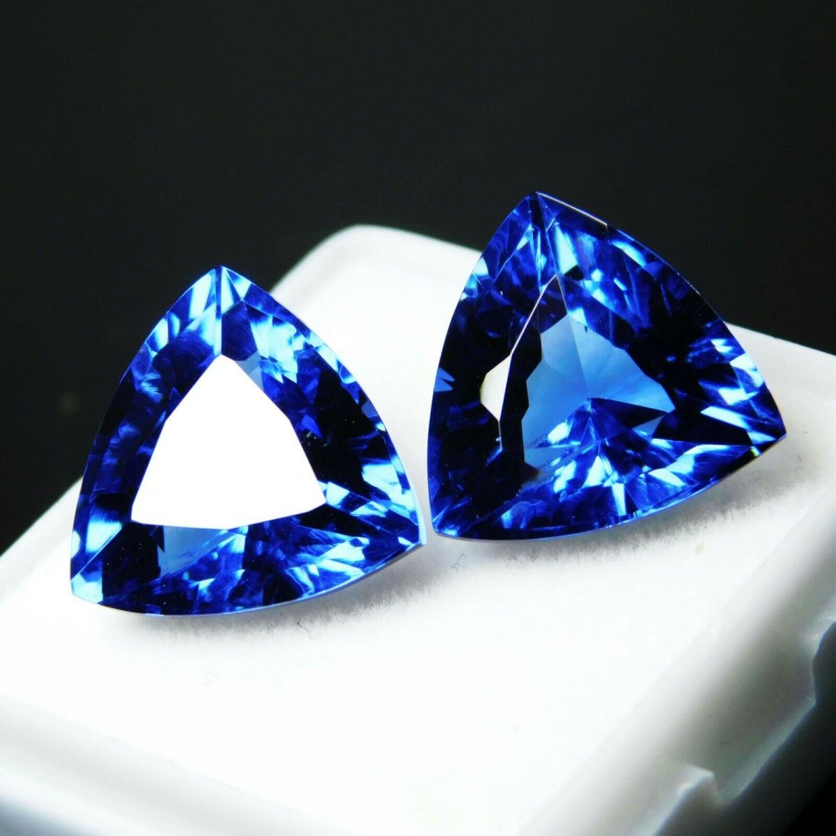 8 Ct Natural Blue Tanzanite Certified Loose Gemstones Trillion Shape