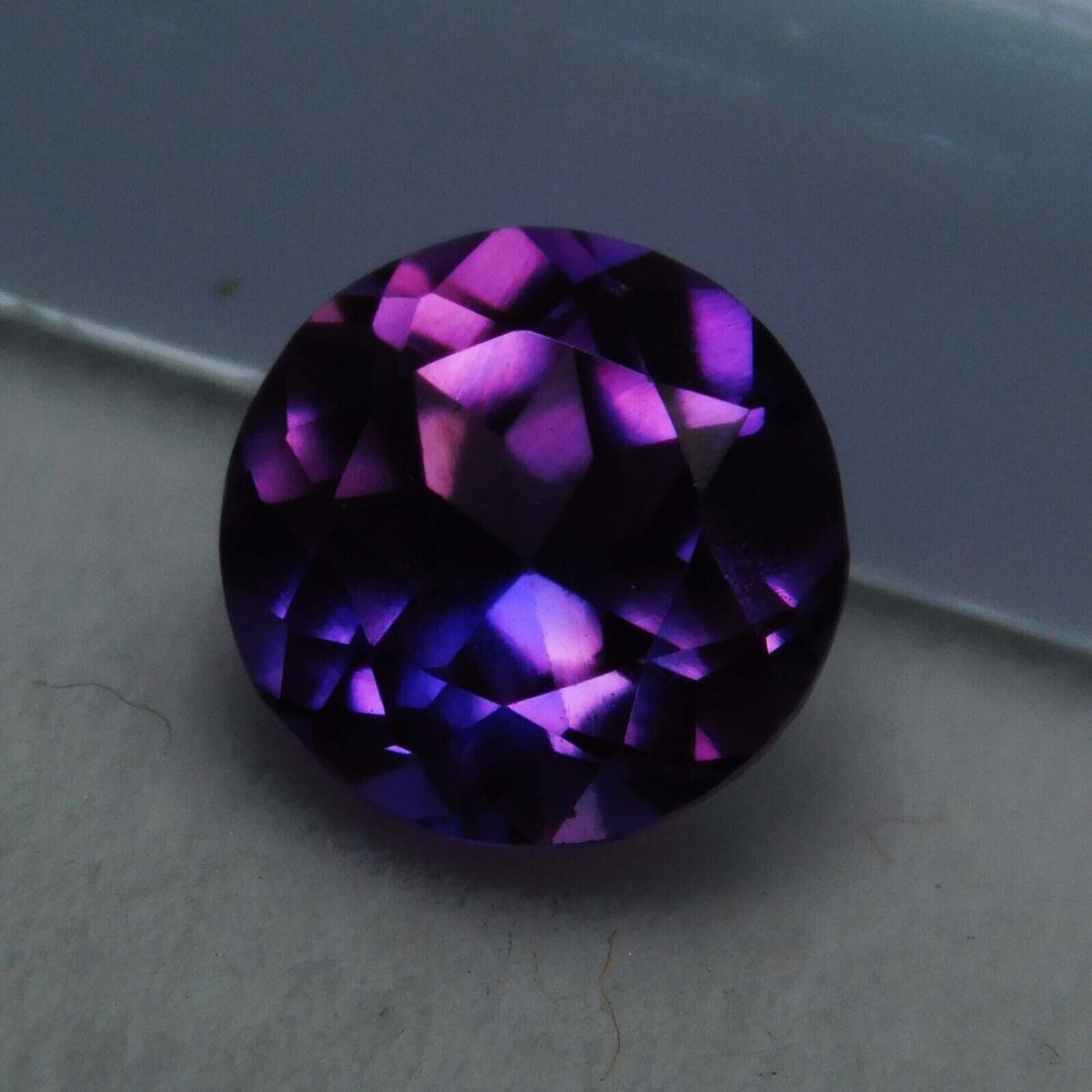 Natural Ceylon Purple Tanzanite Round Cut 9.13 Ct CERTIFIED Loose Gemstone