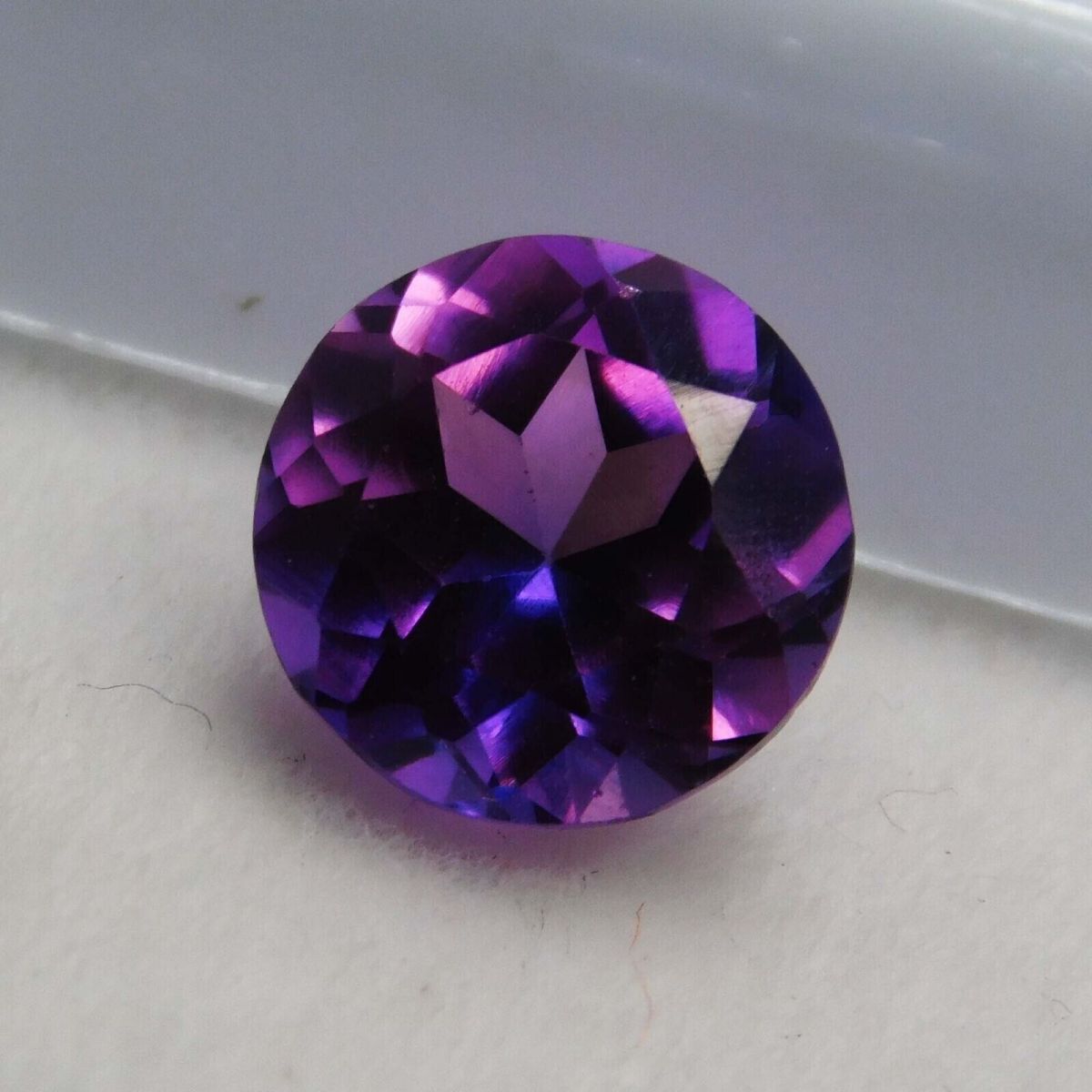 Natural Ceylon Purple Tanzanite Round Cut 9.13 Ct CERTIFIED Loose Gemstone