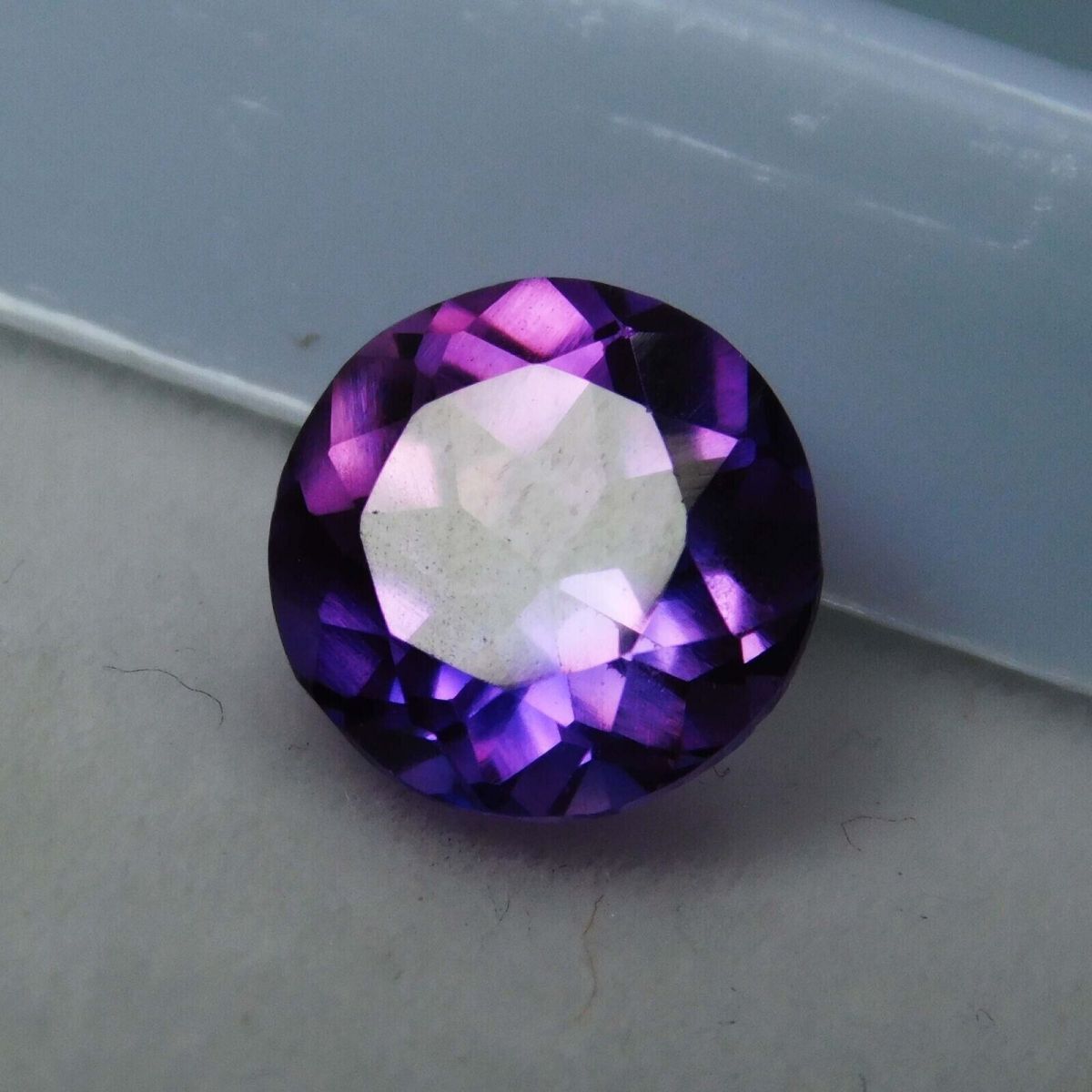 Natural Ceylon Purple Tanzanite Round Cut 9.13 Ct CERTIFIED Loose Gemstone