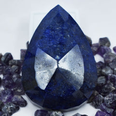 Natural Blue Sapphire Loose Gemstone CERTIFIED 845.12 Ct Pear Cut Huge Size