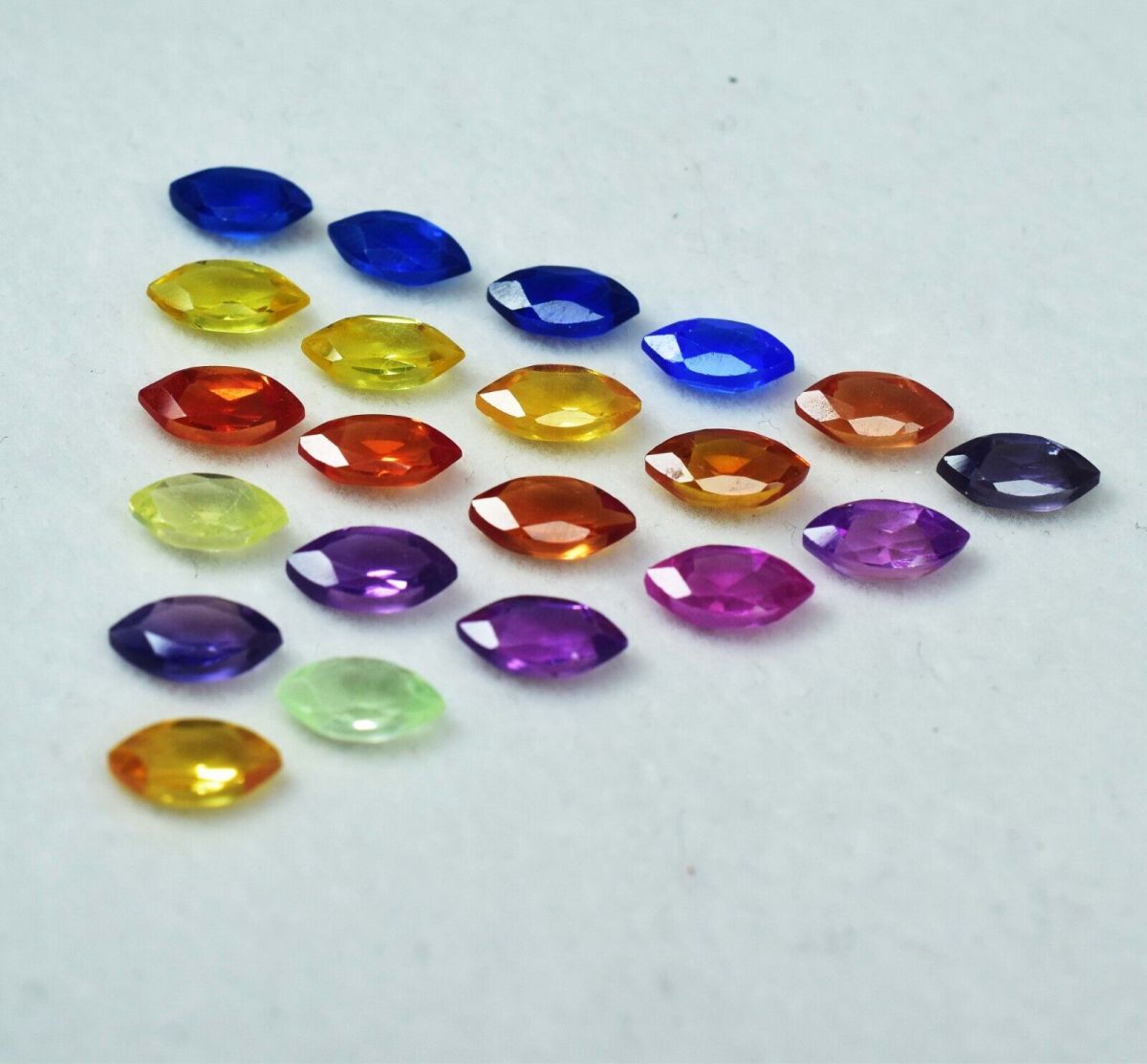9 Pcs Mix Sapphire Natural Loose Gemstone Marquise Cut CERTIFIED Lot 8x4 mm
